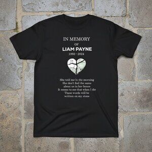Liam Payne In Memory Tribute Graphic T-Shirt | Pop Music Fan Memorial Tee